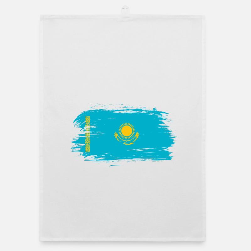 Drapeau du Kazakhstan Torchon bio