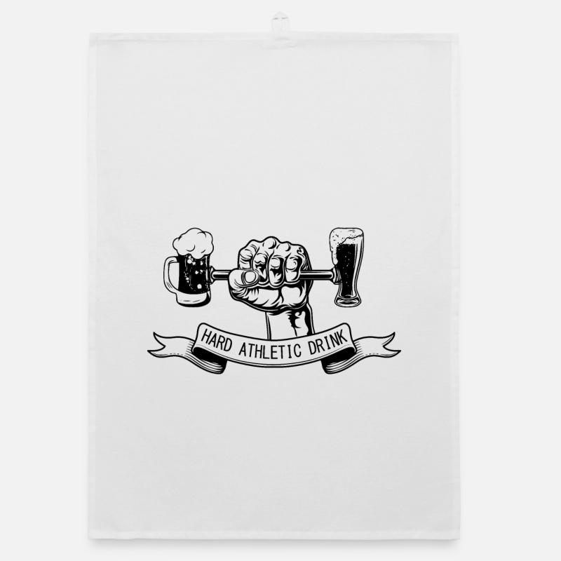 HARD ATHLETIC DRINK Organic dish towel