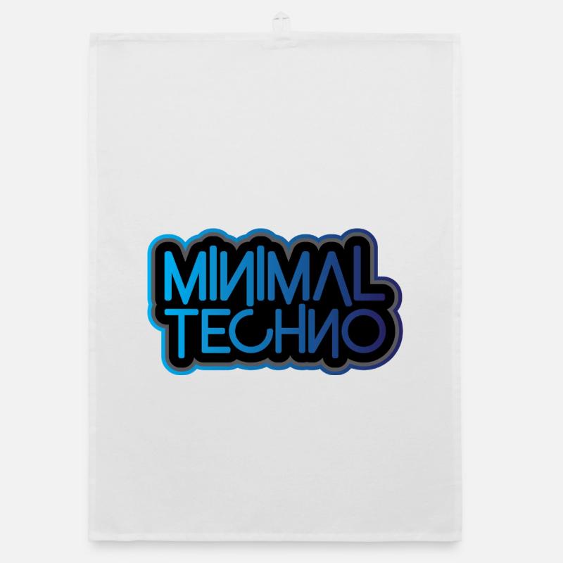 Minimaler Techno Organic Geschirrtuch