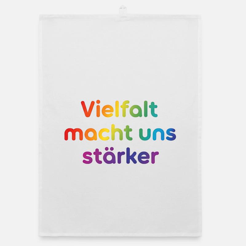 Diversity makes us stronger Organic dish towel