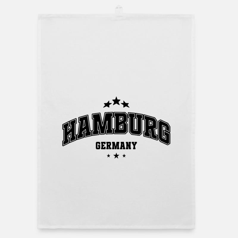 Lettrage de l’Arc de Hambourg Torchon bio