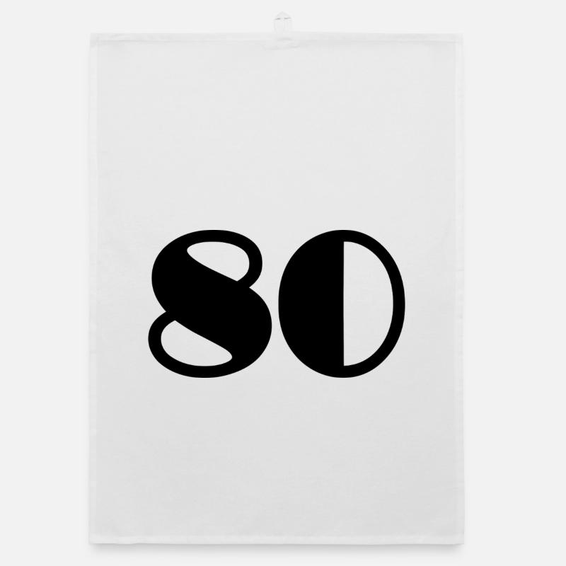 80. 80 YEARS. 80th ANNIVERSARY. 80 YEARS ANNIVERSARY. Organic dish towel