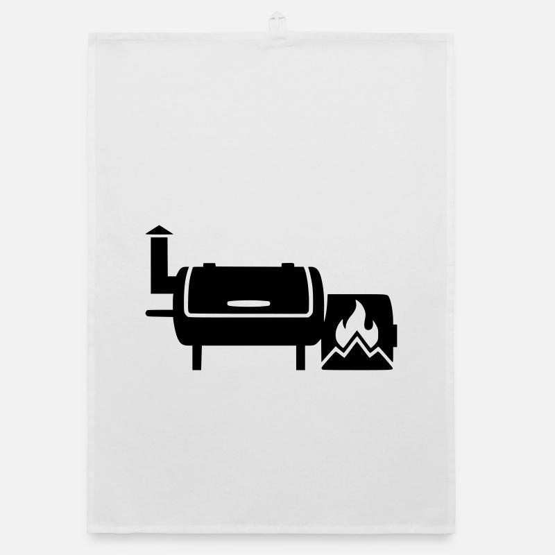 BBQ Smoker Grillmeister Pulled Pork Grilling Organic dish towel