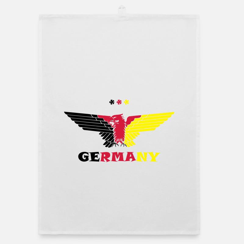Germany Adler Germany colored - Organic dish towel - white