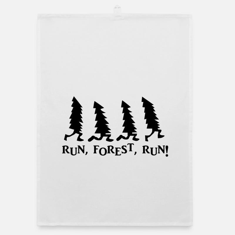 Run Forest Run Organic dish towel