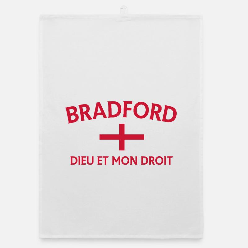 Bradford Angleterre Drapeau DDM Design Torchon bio