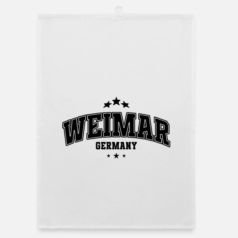 Weimar Varsity Lettering Souvenier Organic dish towel