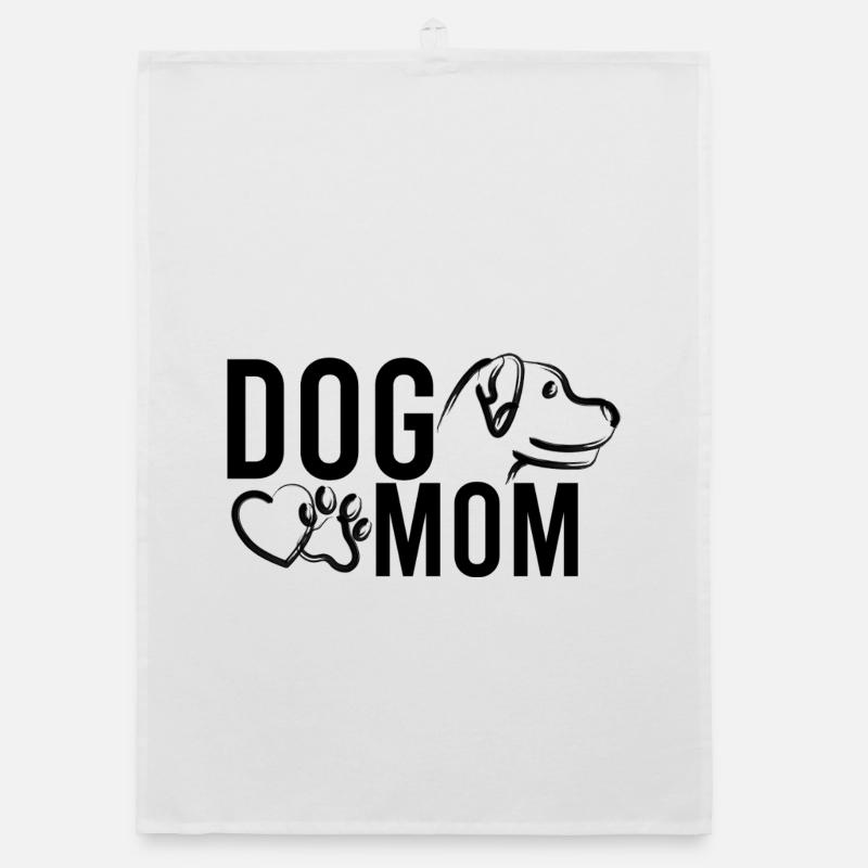 Conception de maman chien Torchon bio