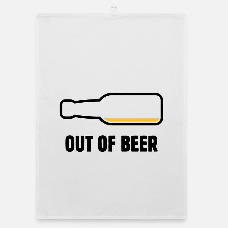 Out Of Beer (Bier / Bierchen / Biertrinker POS 2C) Organic Geschirrtuch