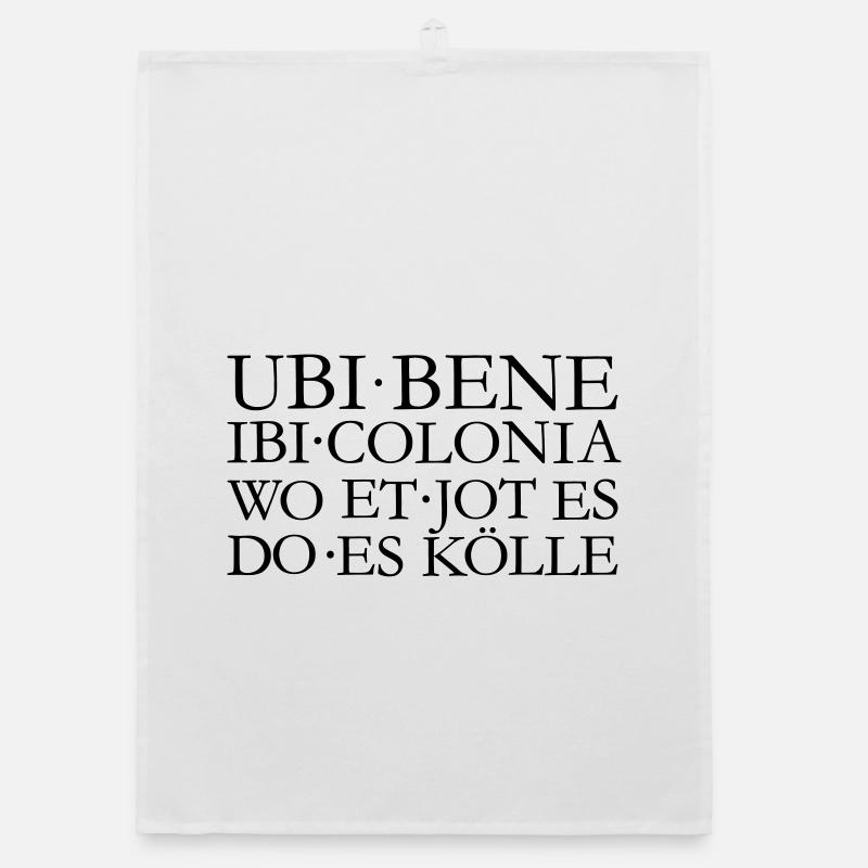 UBI BENE IBI COLONIA Kölsch Köln Design Organic Geschirrtuch