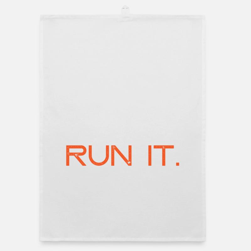 Run it. Organic dish towel