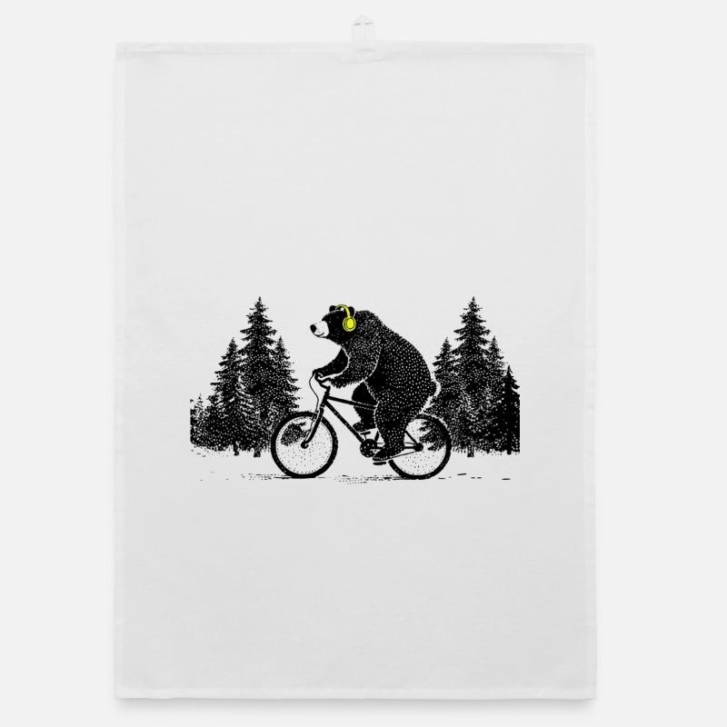 Ours cycliste Torchon bio