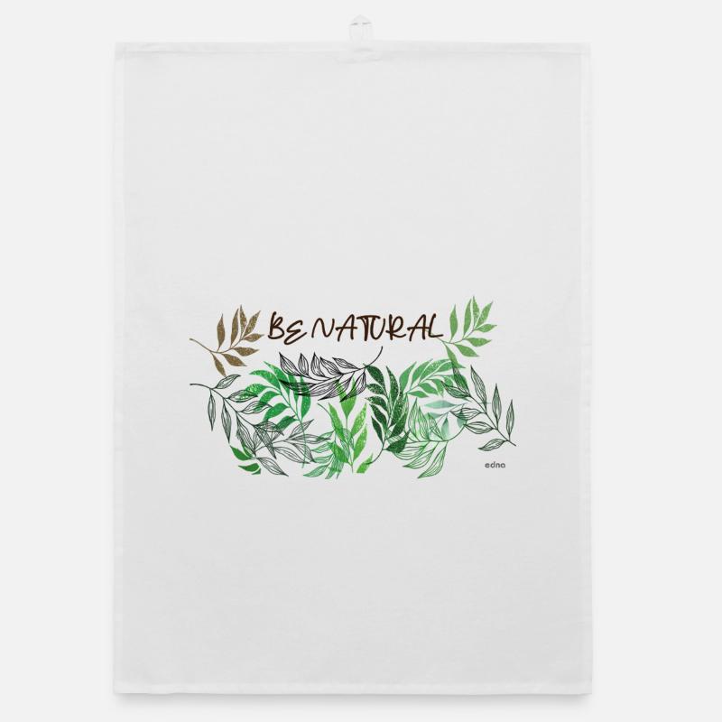 Natural Leaves Pattern Organic dish towel