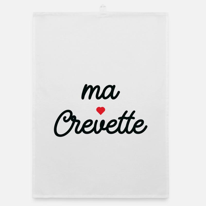 Ma Crevette Coeur Script Tee Torchon bio