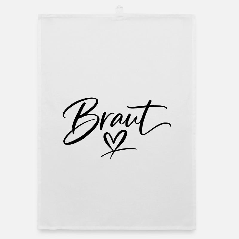 Team Bride Organic dish towel