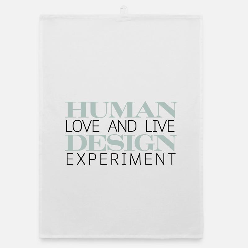 HUMAN DESIGN Experiment leben Organic Geschirrtuch