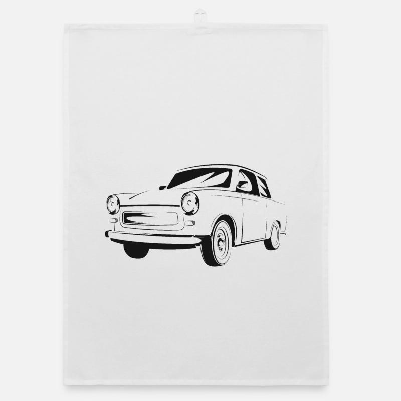  601 ddr geschichte symbol trabi oldtimer Organic Geschirrtuch