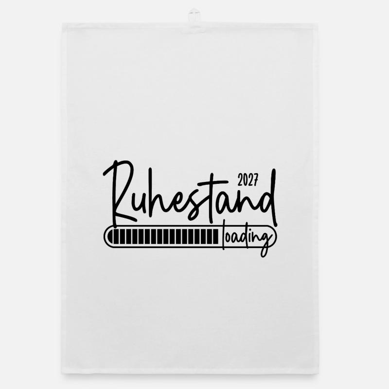 Ruhestand 2027 loading Organic Geschirrtuch