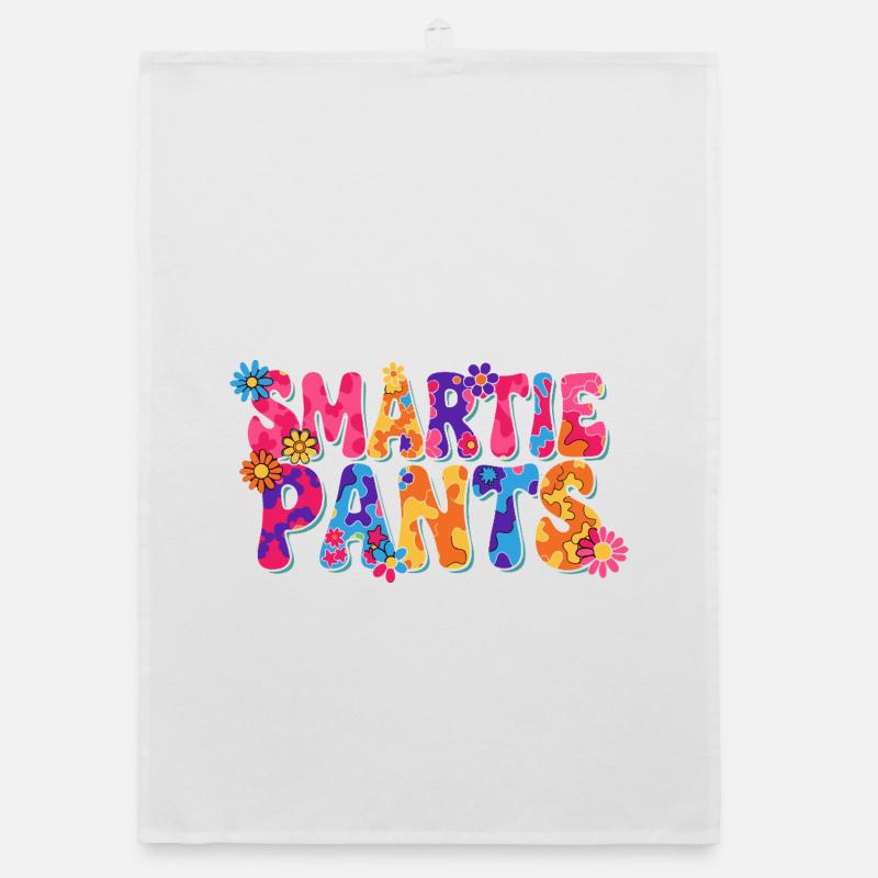 Smartie Pants: Colorful Flower Psychedelic Organic dish towel