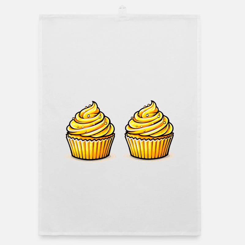 Cupcakes Organic dish towel