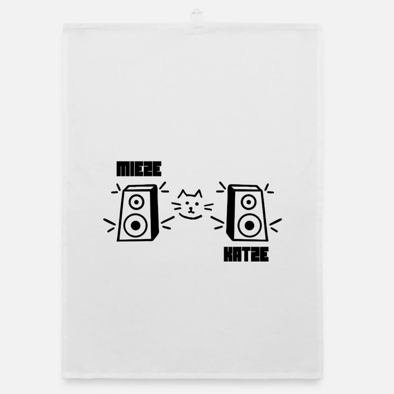 Mieze Katze Rave Techno Organic Geschirrtuch