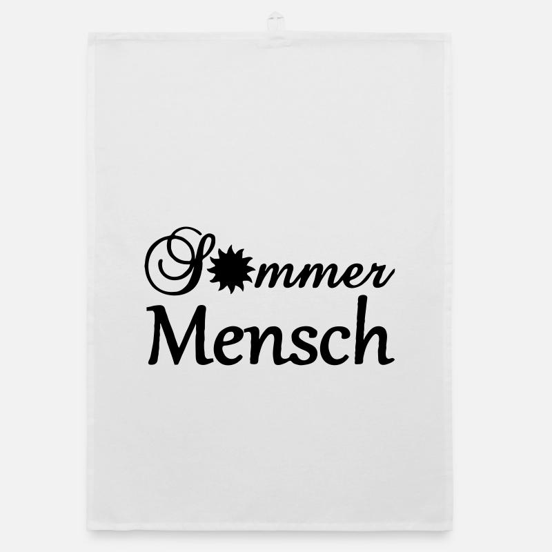 Sommermensch Geschenk Organic Geschirrtuch
