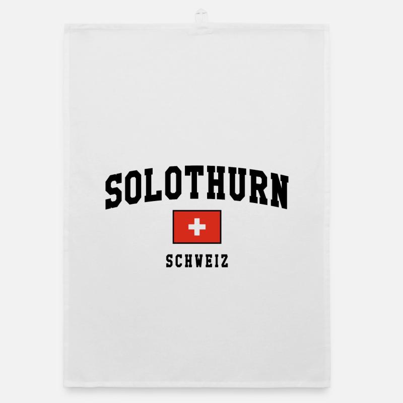 Conception du drapeau de Soleure en Suisse Torchon bio