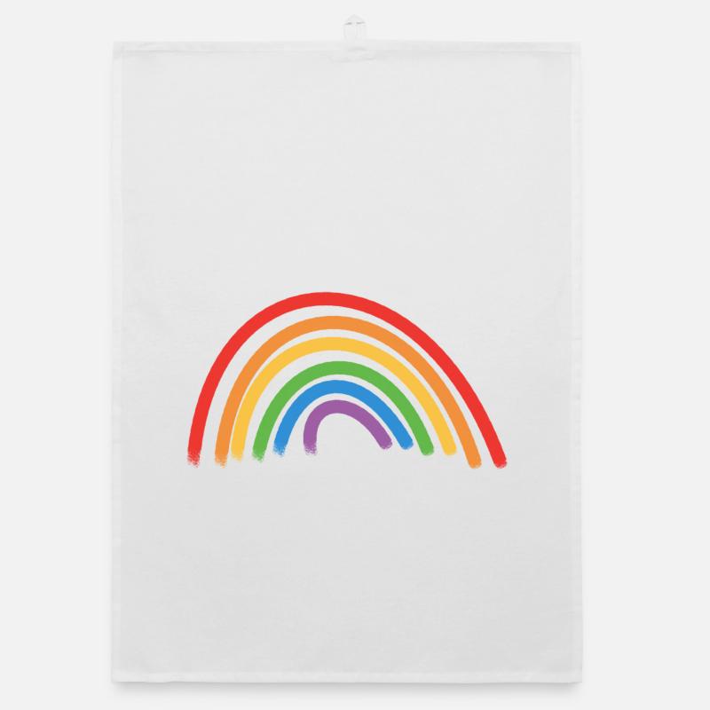 Regenbogen Geschenkidee Organic Geschirrtuch