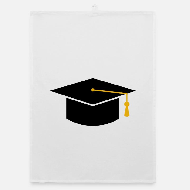 Graduation cap Organic dish towel