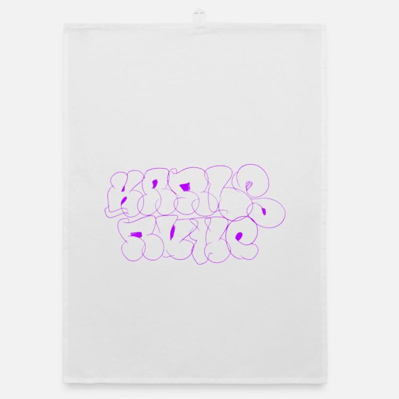 Graffiti violet de Karlsruhe Vomissement Torchon bio