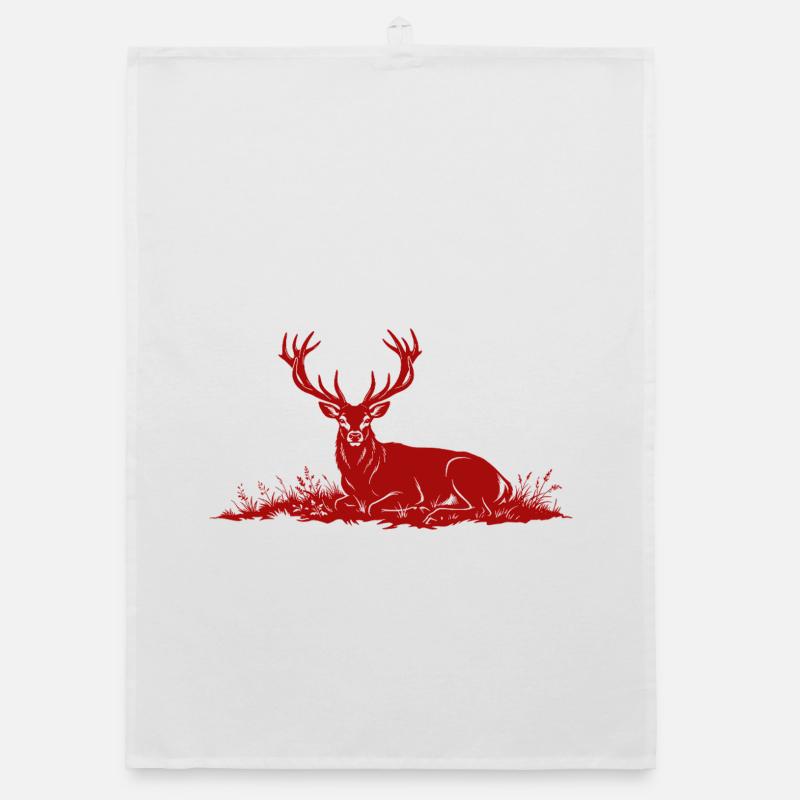 Deer Organic dish towel