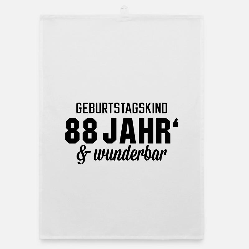 Geburtstagskind 88 wunderbar Organic Geschirrtuch