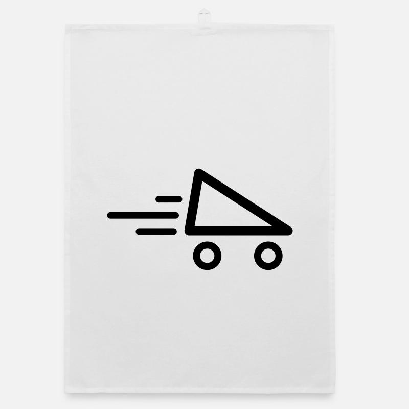 Speed Skate Rollerskate Organic dish towel