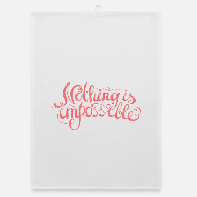 Nothing is impossible Organic dish towel