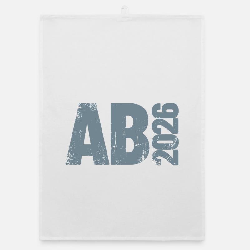 Abi 2026 - Abitur - Gift | minimal design Organic dish towel