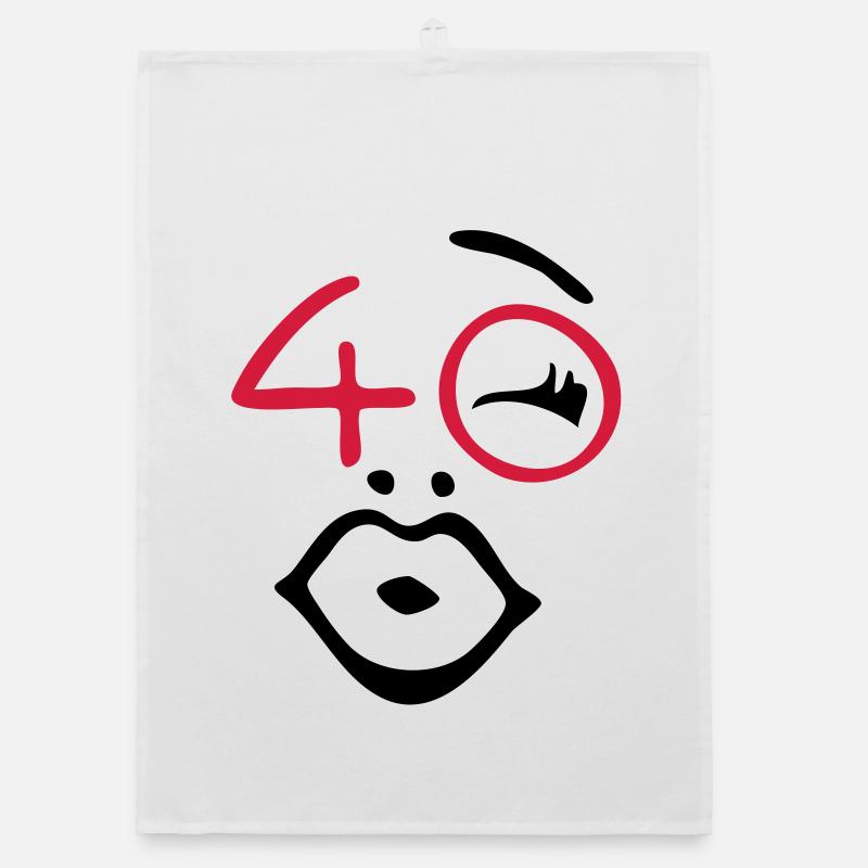 Wow, endlich 40 ! Organic Geschirrtuch