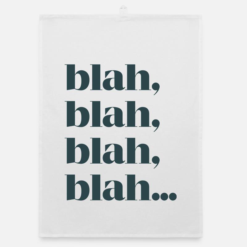 Bla bla bla bla Organic Geschirrtuch