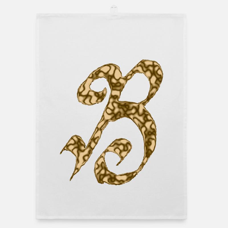 B / Initial Organic dish towel