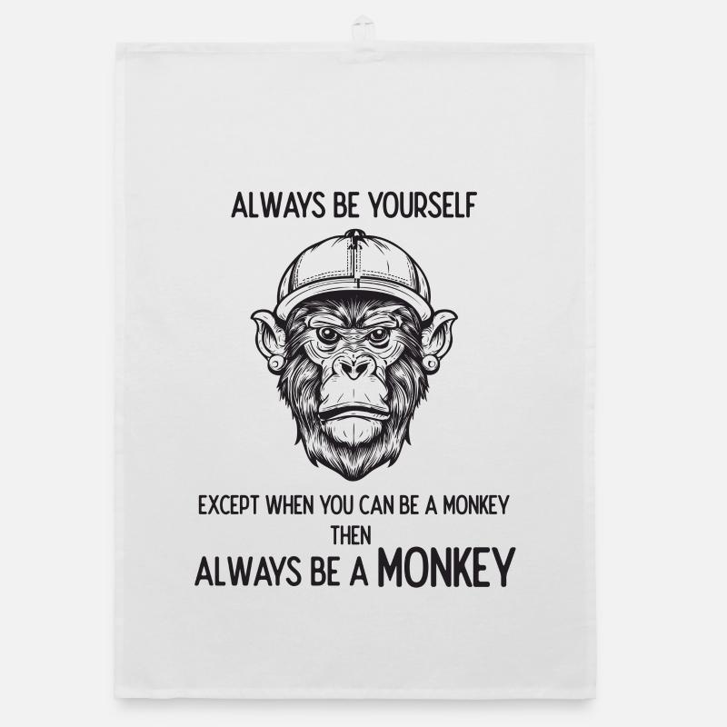 Sei immer ein Affe Organic Geschirrtuch