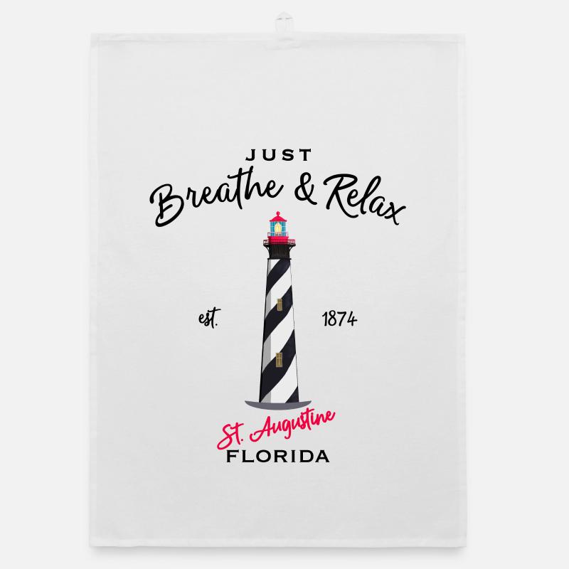 Florida, St. Augustine Lighthouse Organic dish towel