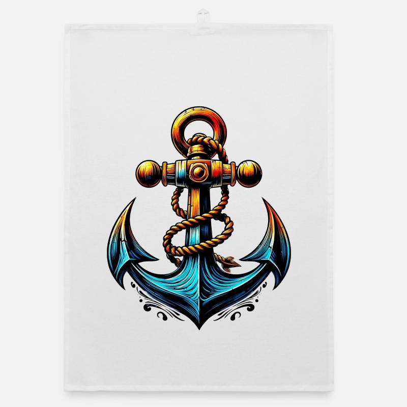 Ein Anker Organic Geschirrtuch