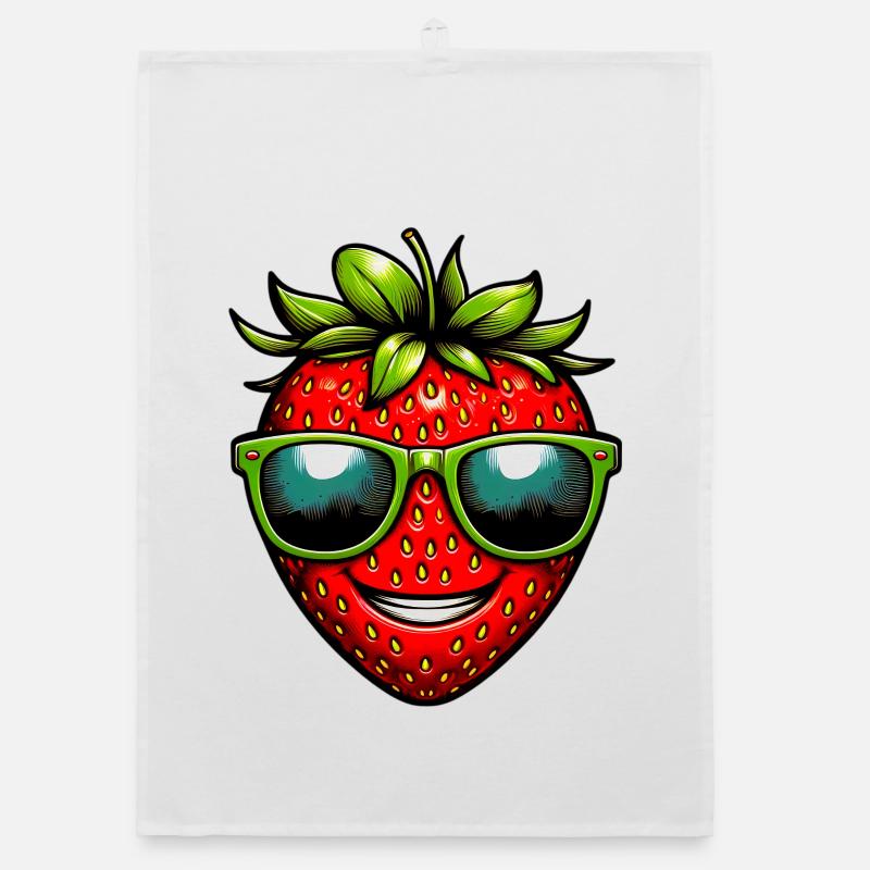 Erdbeeren Erdbeeren Organic Geschirrtuch
