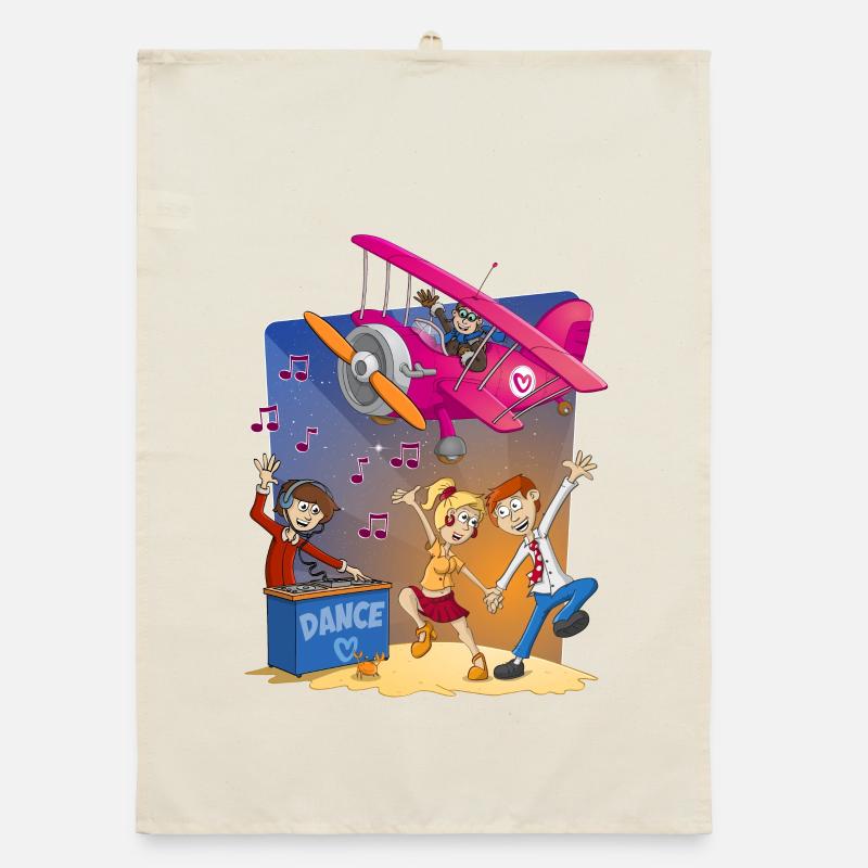 Danse, danse, danse, image joyeuse Torchon bio