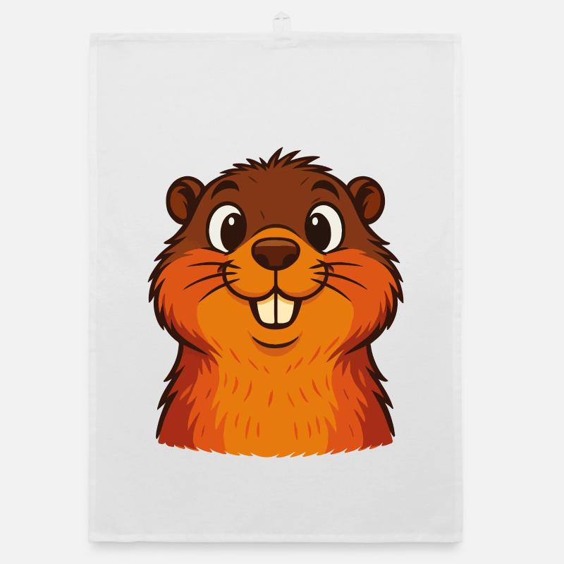 Funny Squirrel Organic dish towel