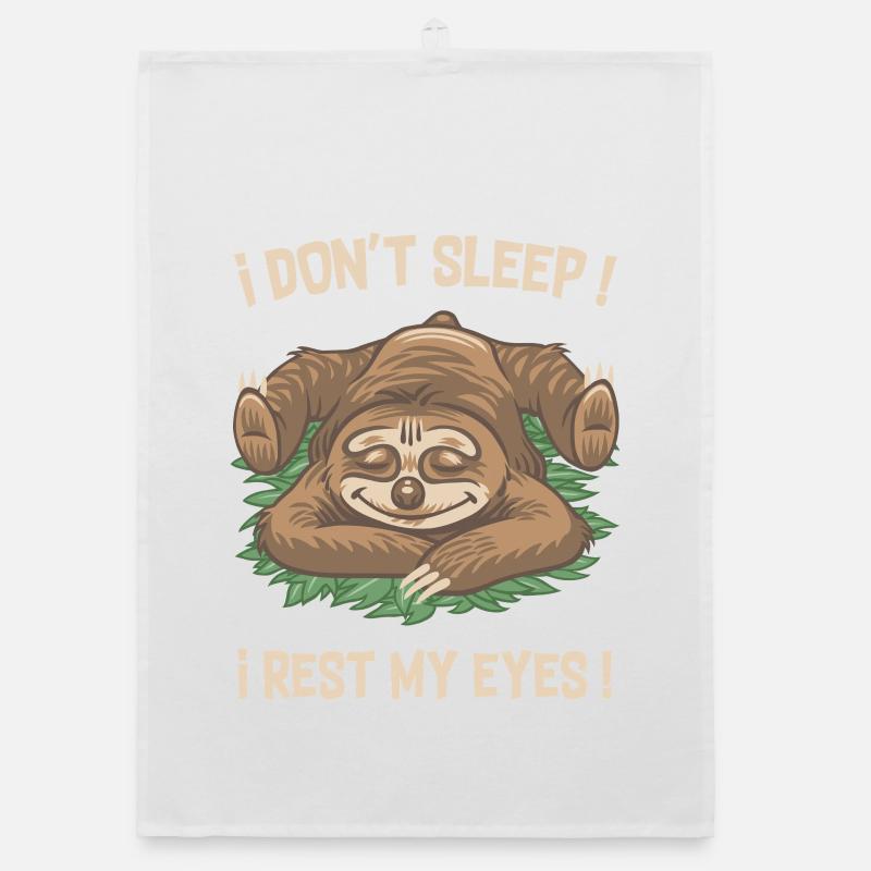 Sloth don't sleep ! Organic dish towel
