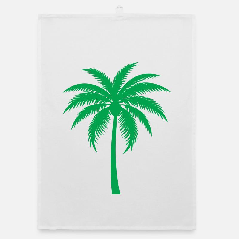 Palm tree Organic dish towel