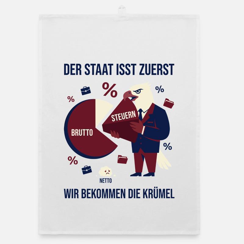 The state eats first Organic dish towel