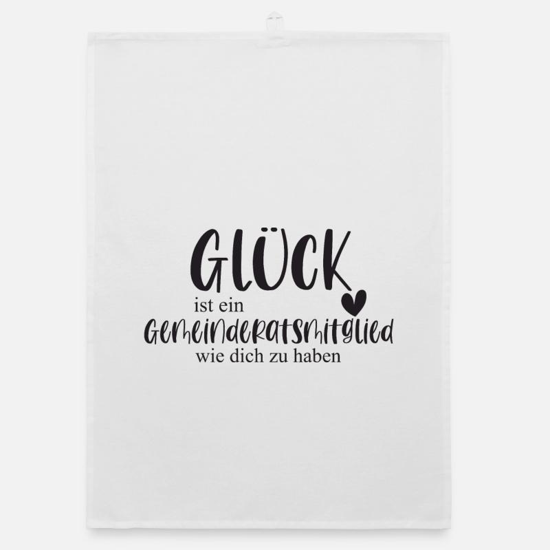 Gemeinderatsmitglied Ehrenamt Gemeinde Geschenk - Organic Geschirrtuch - Weiß