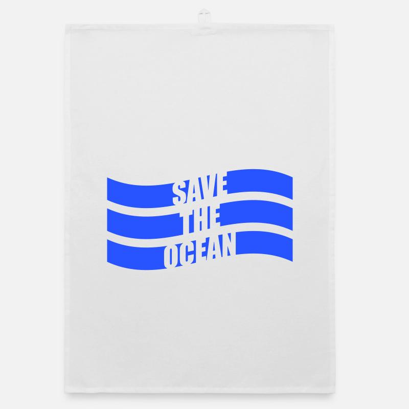 Save The Ocean Ocean Activism Environment Statement Organic dish towel