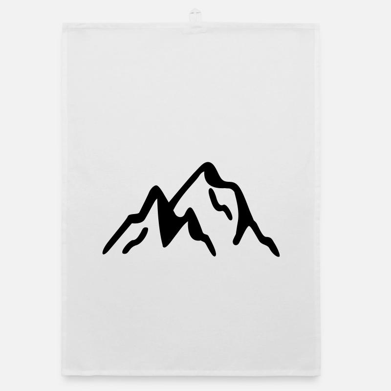 mountains Organic dish towel